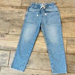 Free People city slouched tapered jeans in sepia blue we the free